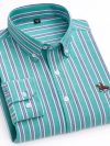 New 100% Cotton Oxford Shirt For Men's Long Sleeve Solid Casual Business Regular-Fit Formal Dress Shirts Social Blouse S-6XL