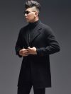 100% Wool Coat Men Autumn Double-sided Long Jacket Men Korean Mens Overcoat Peacoat Jackets Erkek Mont LM18-1019 KJ1566