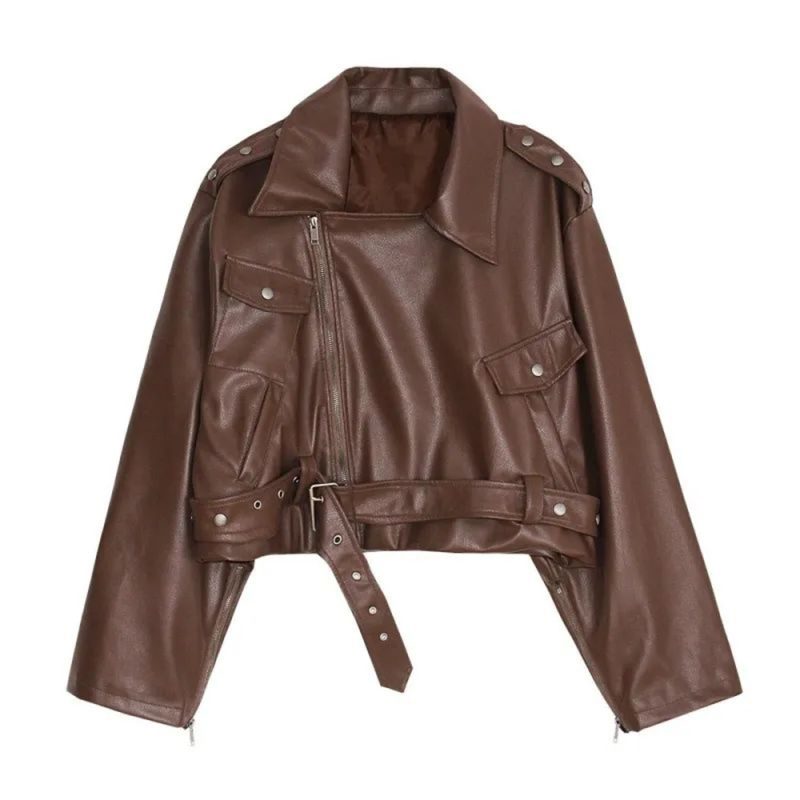 Mens Pu Leather Jacket Machine Casual Lined Leather Jacket Autumn Streetwear Personality Trend Temperament Tops Men'S Clothing - Image 6