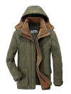 Men's Casual Jacket Fashion Winter Parkas Male Fur Trench Thick Overcoat Heated Jackets Cotton Warm Coats Long-sleeved Windproof
