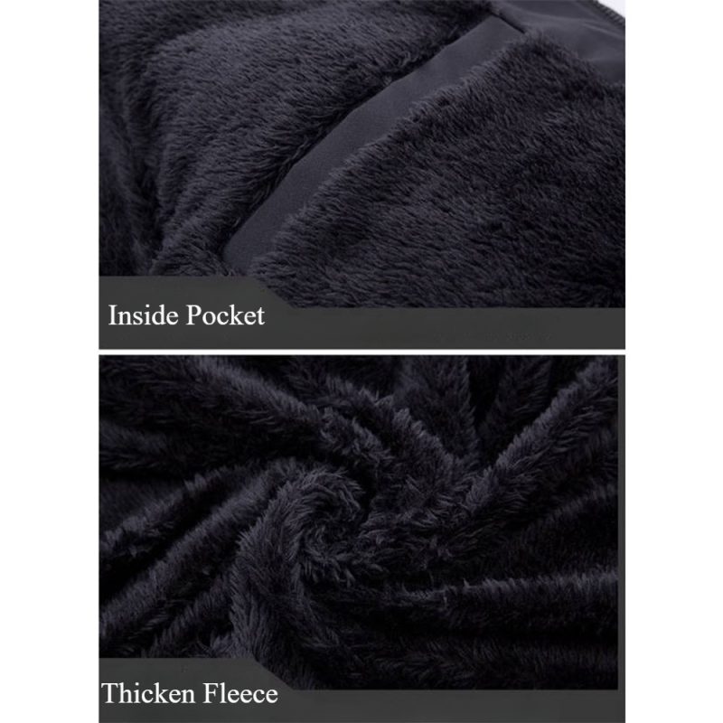 Winter Fleece Men's Long Parkas Jacket Fashion Men Fur Collar Thermal Parka Coats Casual Warm Windbreaker Padded Male Clothing - Image 3