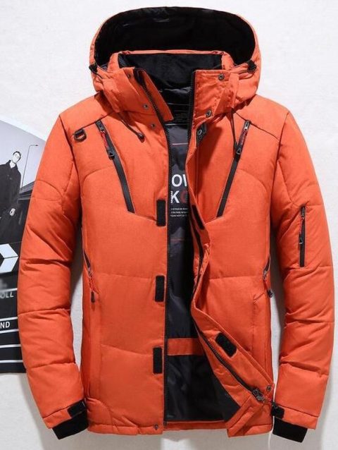 New Winter Jacket Men Casual White Duck Down Warm Hooded Coats Mens Outwear Windbreaker Thicken Parkas 4XL Abrigo Hombre Casaco