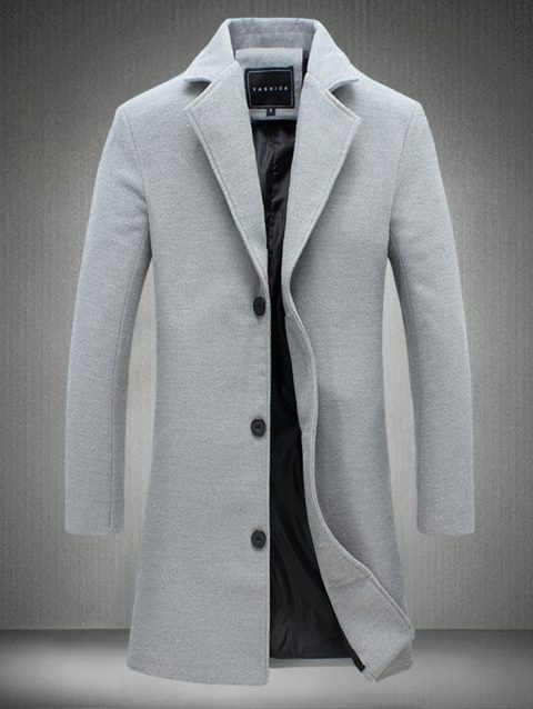 Men Slim Winter Coat Lapel Collar Long Sleeve Padded Leather Jacket Vintage Thicken Coat Sheepskin Jacket