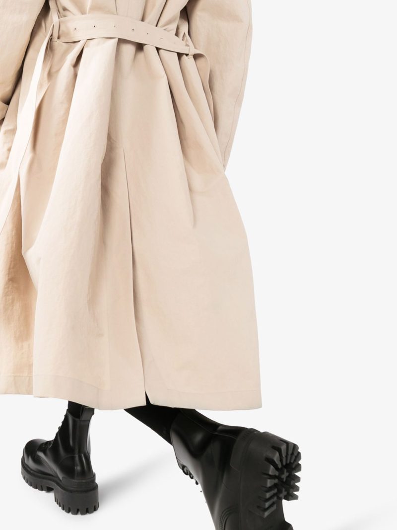 Mens Spring Autumn Windbreak Overcoat Long Trench Coats with Belt Male Pea Coat Men Double Breasted Peacoat - Image 3