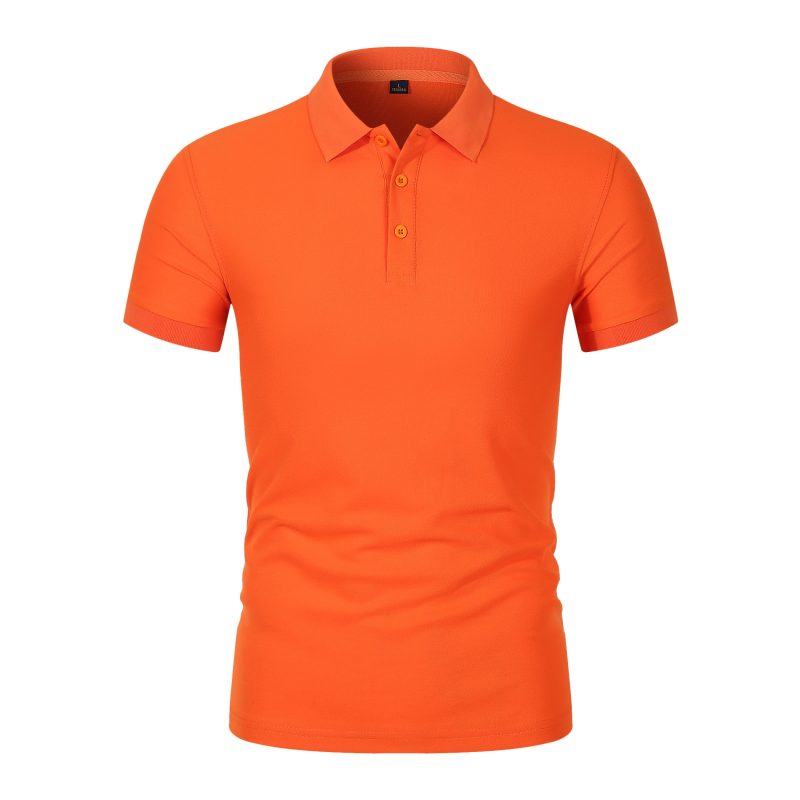 Men's Lapel Summer Short Sleeved Polos Shirt Casual Ribbed Breathable High-Quality Top Loose Fitting Work Clothes shirts for men - Image 2
