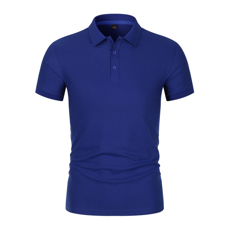 Men's Lapel Summer Short Sleeved Polos Shirt Casual Ribbed Breathable High-Quality Top Loose Fitting Work Clothes shirts for men - Image 8