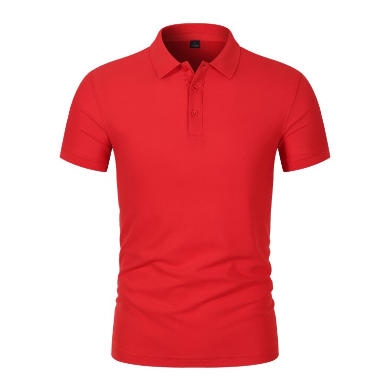 Men's Lapel Summer Short Sleeved Polos Shirt Casual Ribbed Breathable High-Quality Top Loose Fitting Work Clothes shirts for men - Image 11