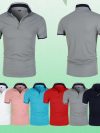 2023 Summer New Men's Casual Short-sleeved Polo Shirt Fashion Lapel T-shirt Breathable Men's Shirt Fashion Street Clothing