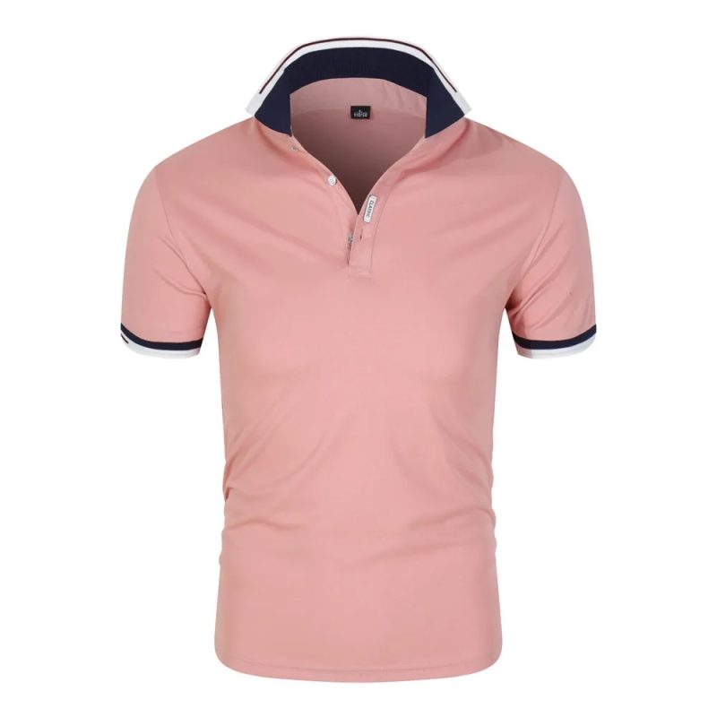 2023 Summer New Men's Casual Short-sleeved Polo Shirt Fashion Lapel T-shirt Breathable Men's Shirt Fashion Street Clothing - Image 9