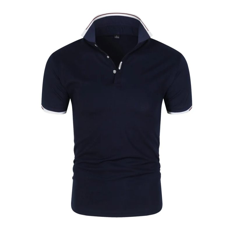 2023 Summer New Men's Casual Short-sleeved Polo Shirt Fashion Lapel T-shirt Breathable Men's Shirt Fashion Street Clothing - Image 12