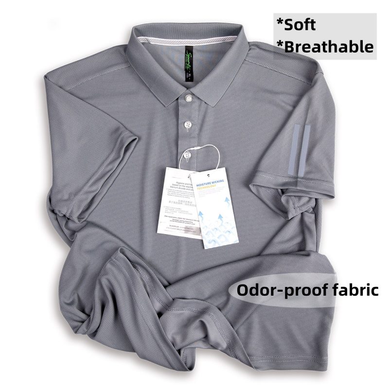 Men's Golf Shirt Luxury Sports Casual Polo Shirt Functional Quick-drying Breathable Lapel Short-sleeved T-shirt for Man Summer - Image 3