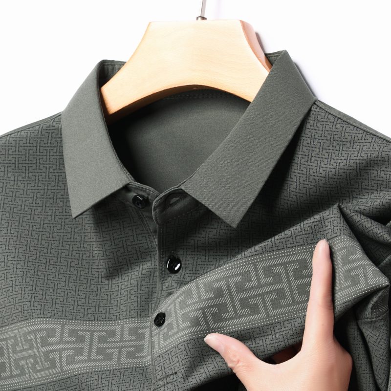 Luxury Brand Summer Men's New Embroidered Short sleeved Cotton Business Casual Polo Shirt Comfortable Breathable Lapel T-Shirt - Image 7