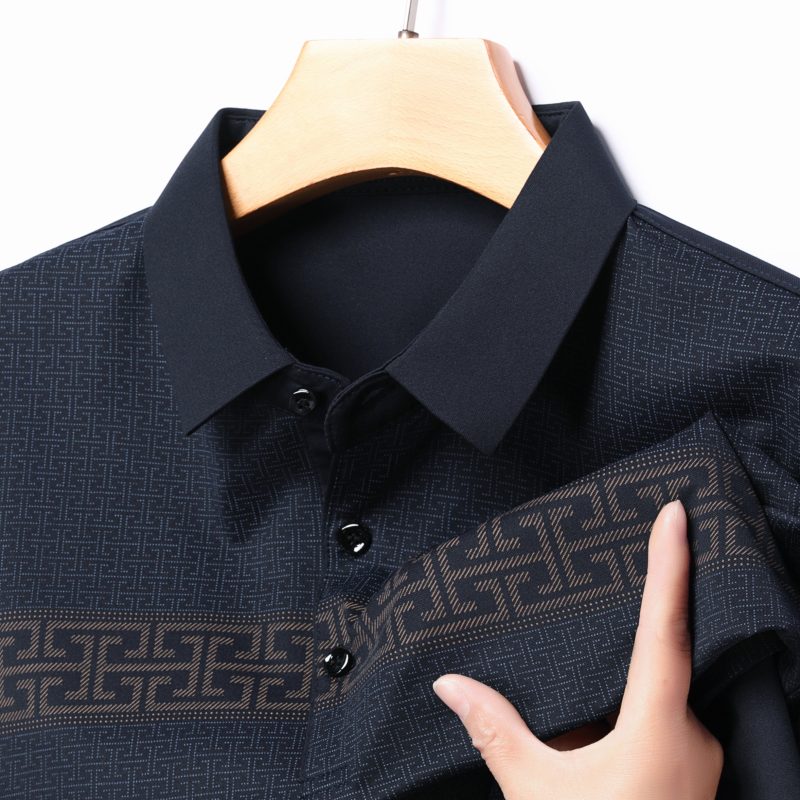 Luxury Brand Summer Men's New Embroidered Short sleeved Cotton Business Casual Polo Shirt Comfortable Breathable Lapel T-Shirt - Image 10
