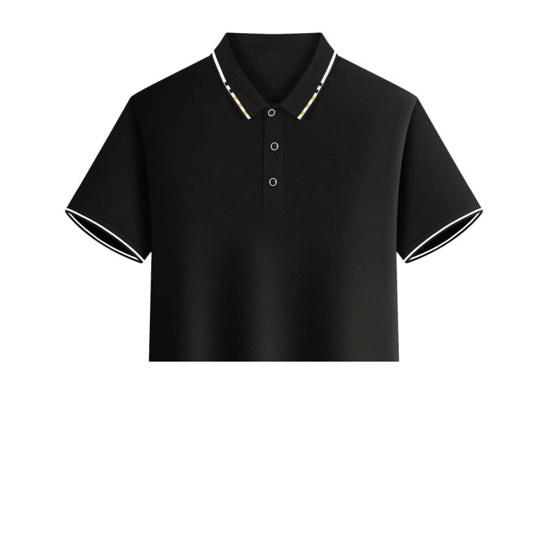 Men's summer casual fashion polo shirt short sleeve men's short sleeve color lapel top T-shirt short sleeve lapel fashion - Image 5