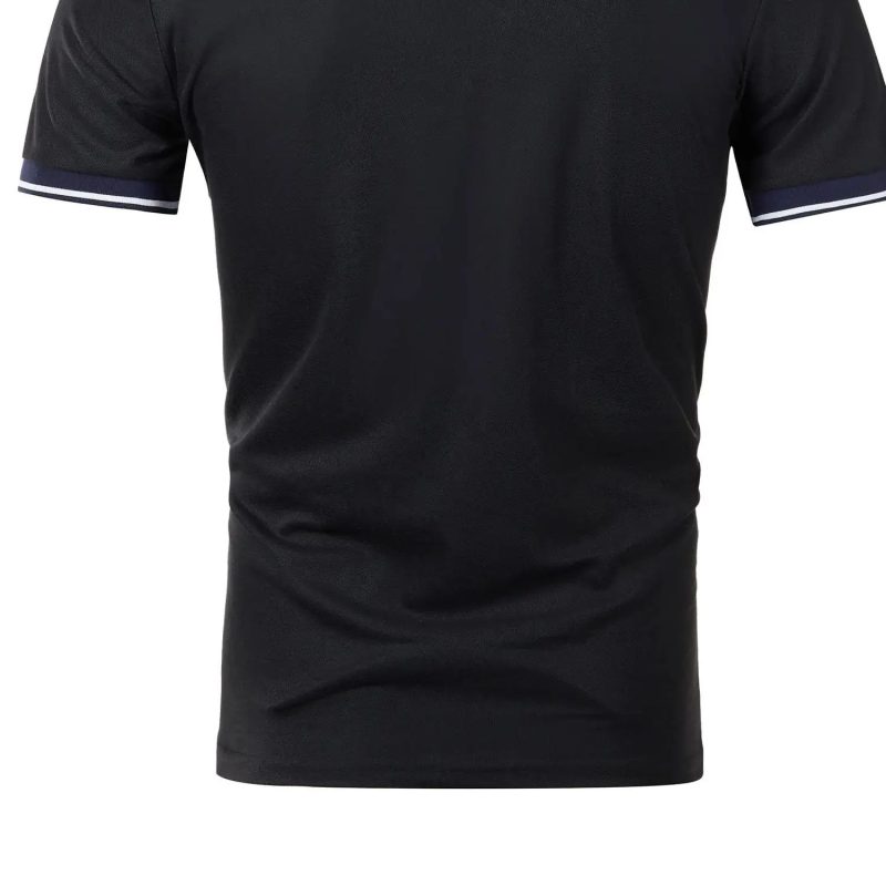 Men's summer casual fashion polo shirt short sleeve men's short sleeve color lapel top T-shirt short sleeve lapel fashion - Image 6