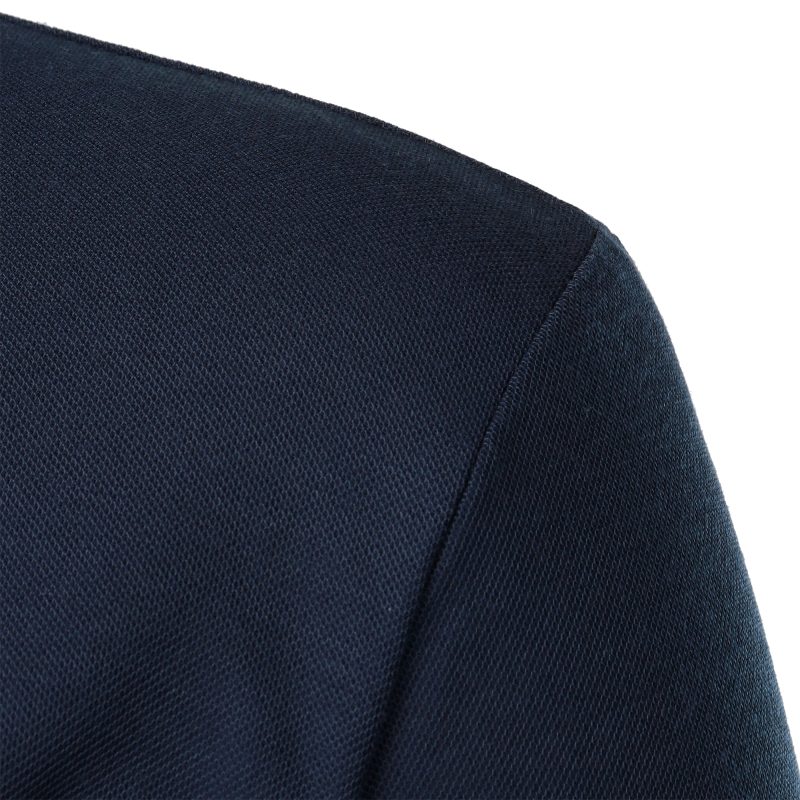 Men's casual fashion solid color short sleeve top lapel men's short sleeve T-shirt Casual fashion solid color top short sleeve - Image 6