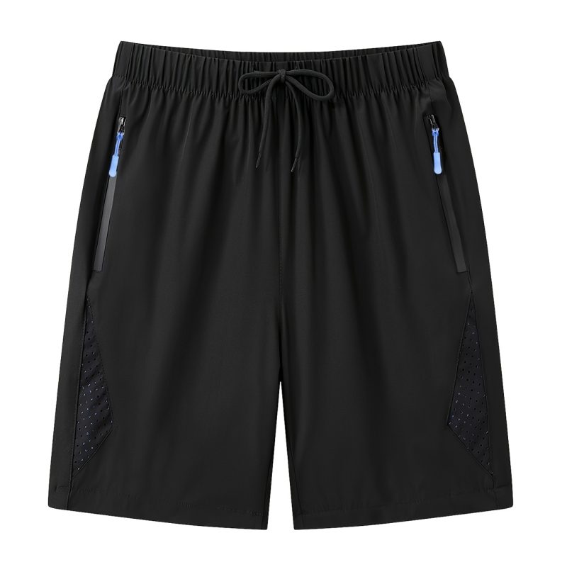 For 2024 Summer High Quality Breathe Shorts Men Casual Elastic Waist Men Quick Dry Fitness Jogging Beach Black Fahion Shorts - Image 7
