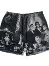 Summer New men short pant Rose Design Casual Shorts Street Hip Hop Fitness Polyester Fast Dry Breathable Embroidery Men Shorts