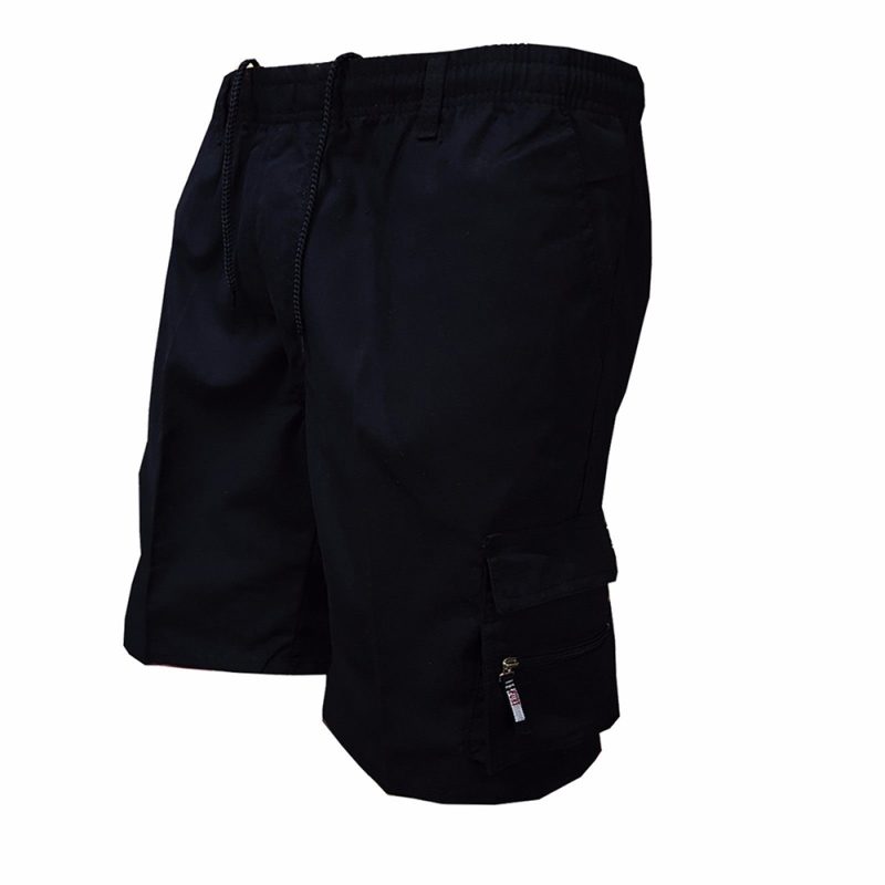 Men's Tactical Shorts Summer Casual Jogging Cargo Shorts Loose Multi-pockets Elastic Waist Work Hiking Overalls Short Pants - Image 7