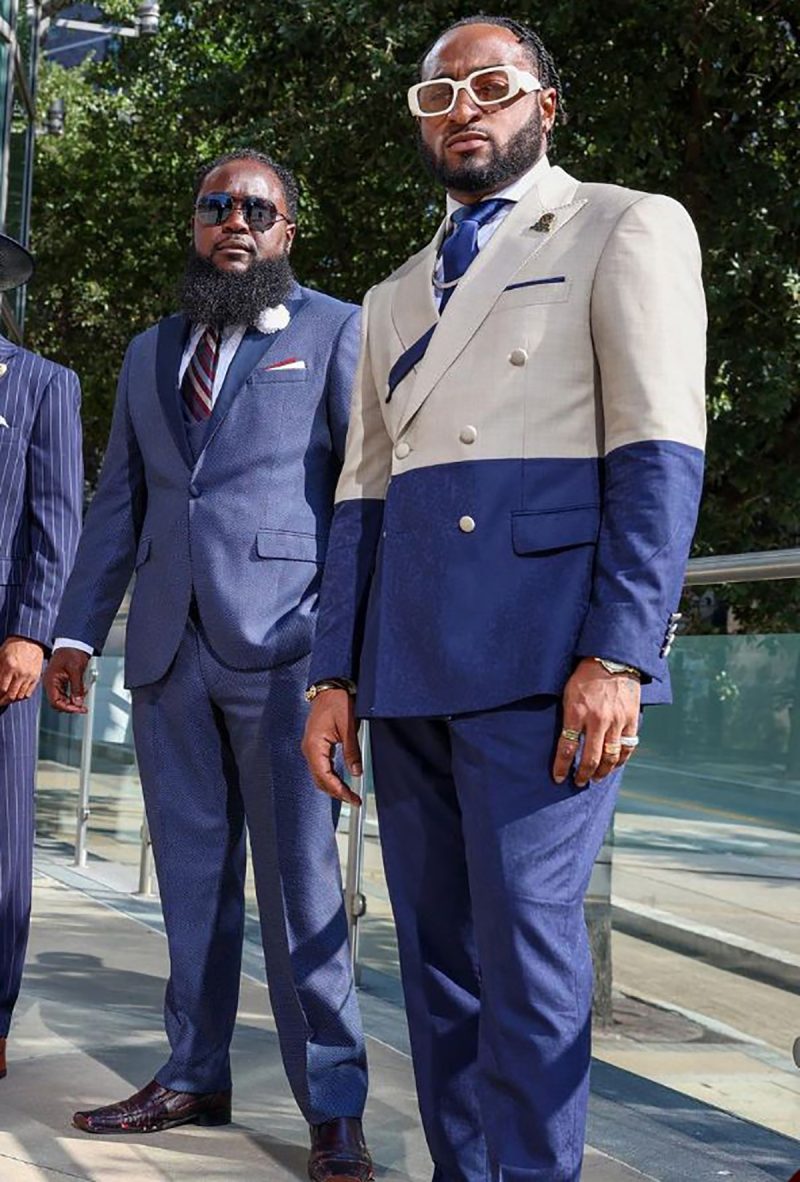 Causal Suits Tuxedos For Black man Single Breasted Peaked Button Lapel 2 Piece (Blazer Pant) Custom Size Special Party Occasion - Image 2
